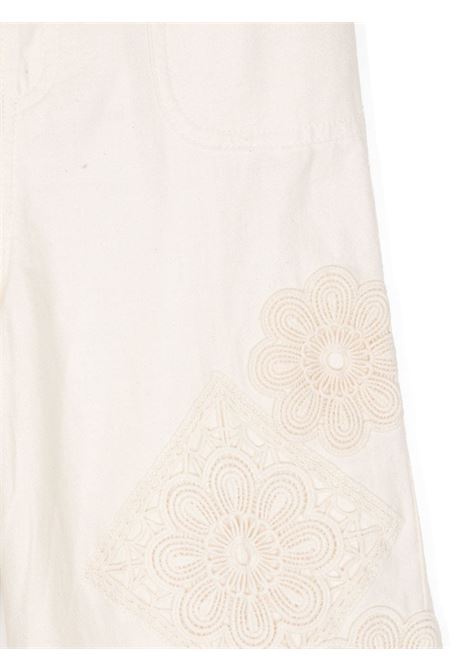 Pantaloni con applicazione a fiore ZIMMERMANN KIDS | 9631PSS241ECR
